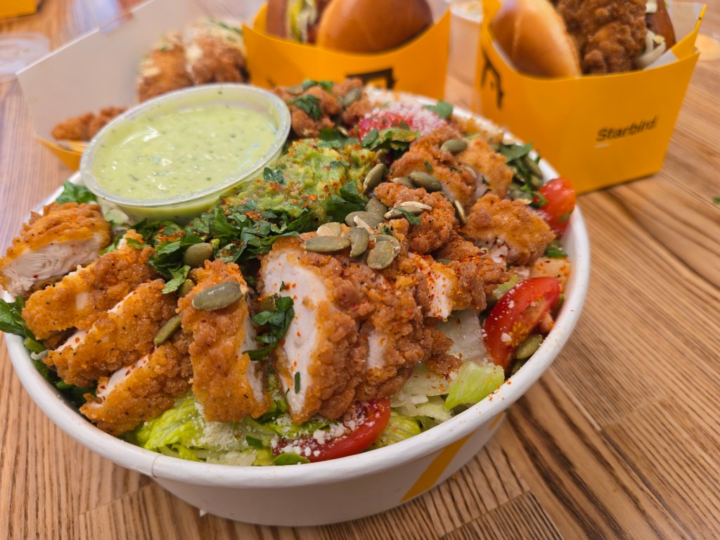 fried chicken salad