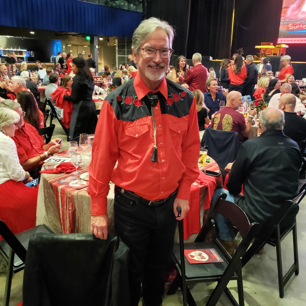 Attendee at Pepper 'Em With Love Fundraiser Gala