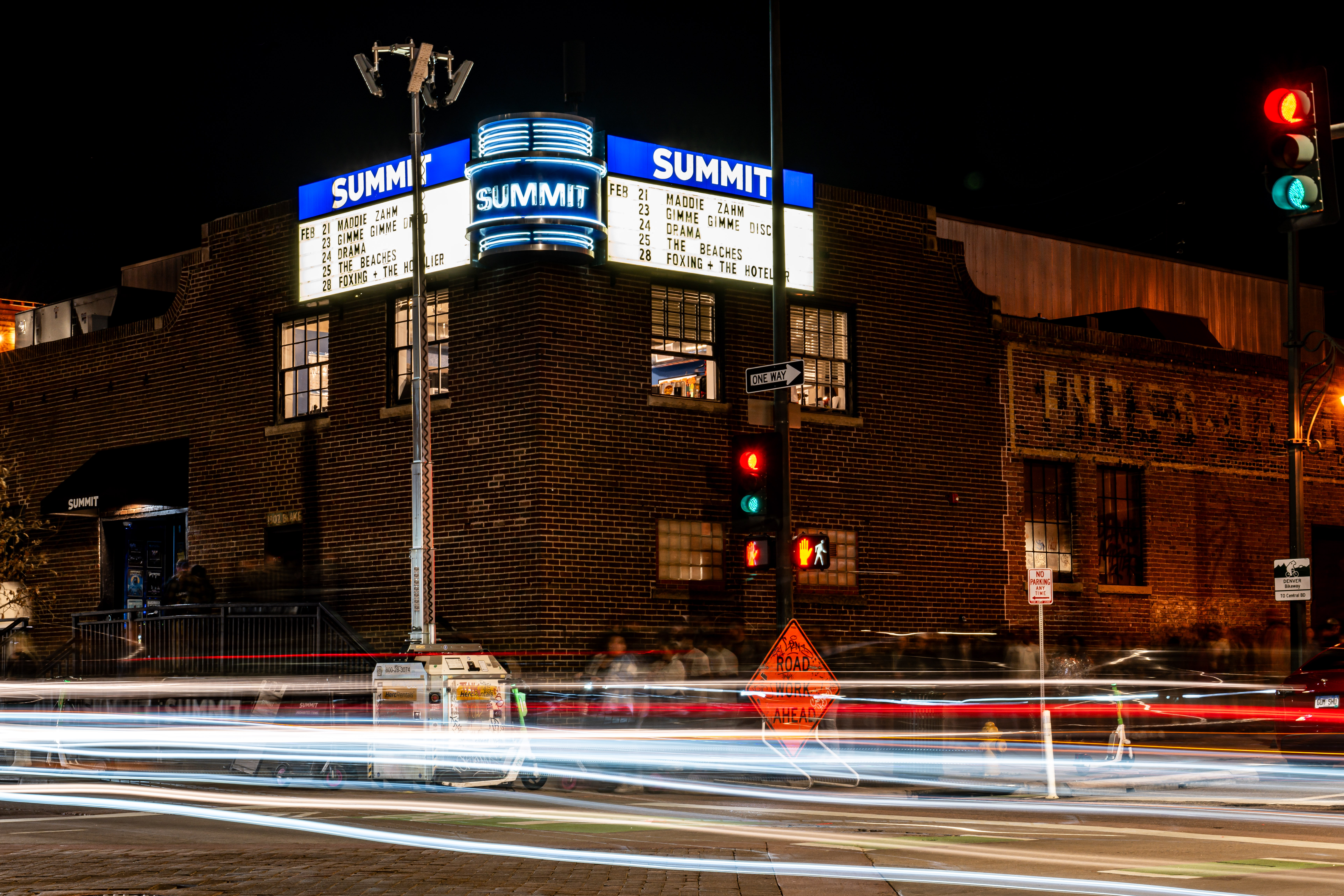 Exterior of the Summit Music Hall