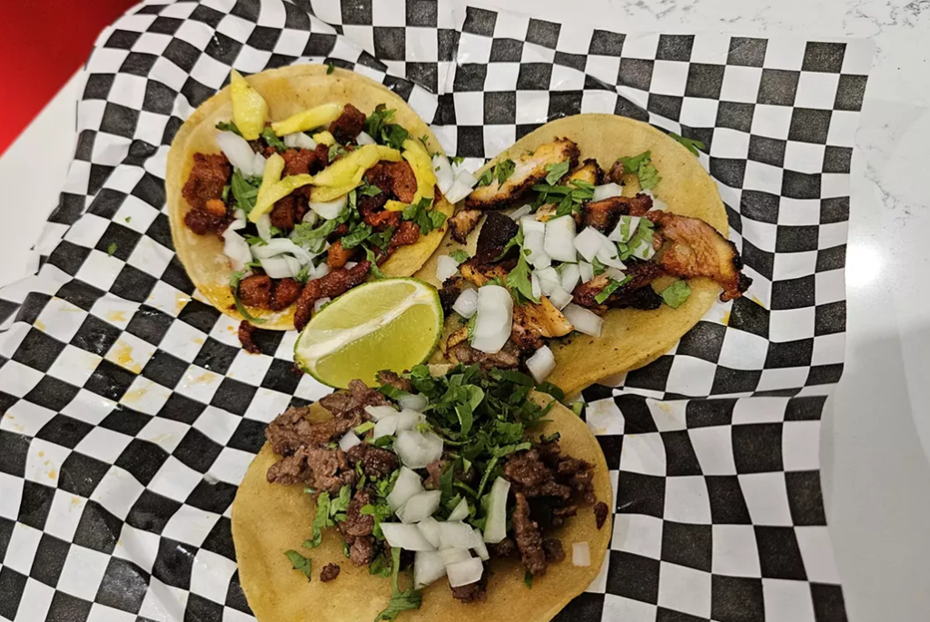 three tacos