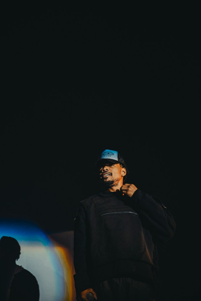 Chance the Rapper on stage at Fillmore Auditorium in Denver, Colorado.