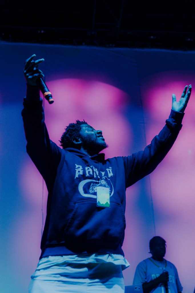 LaRussell on stage at Fillmore Auditorium in Denver, Colorado.
