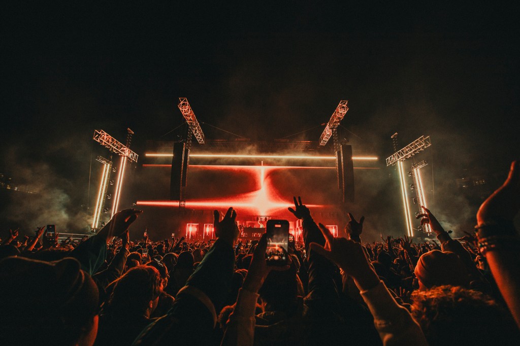 John Summit headlining Folsom Field at the University of Colorado Boulder in Boulder, Colorado, on October 18.