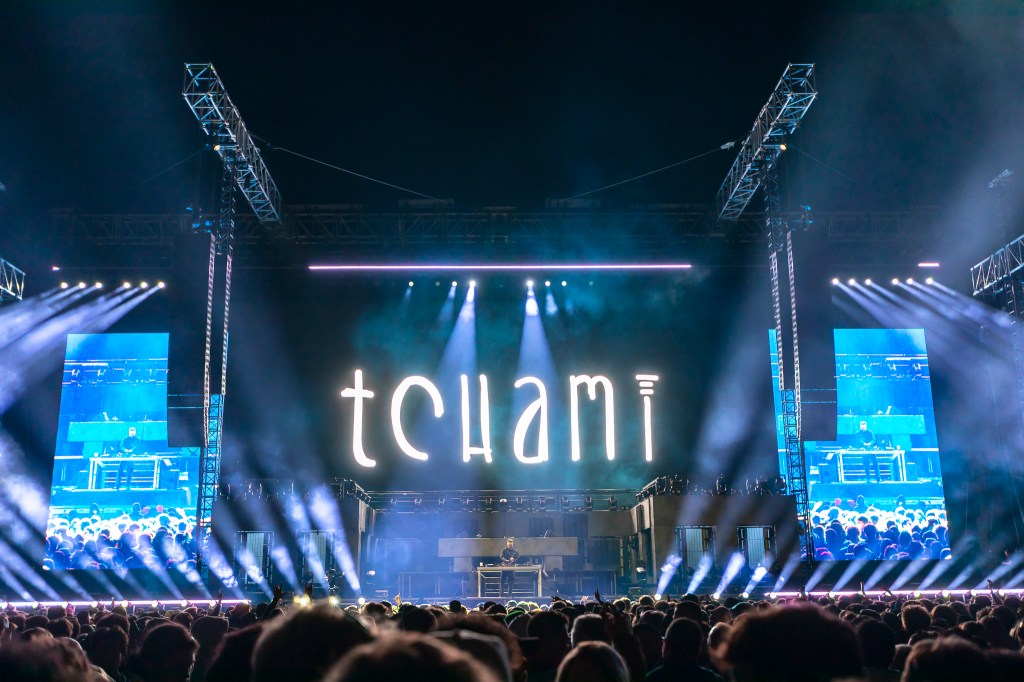 Tchami opening for John Summit as his special guest at Folsom Field in Boulder, Colorado.