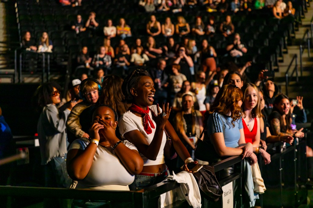 Fans packed Ball Arena for the Jonas Brothers.