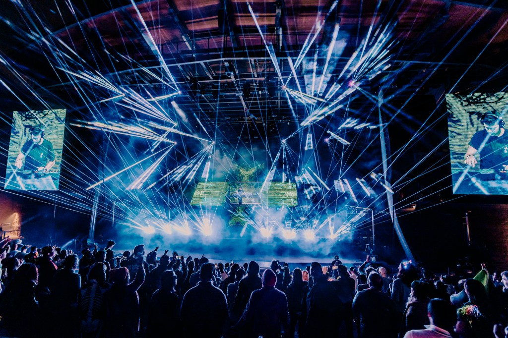 Martin Garrix perform together at Red Rocks in Morrison, Colorado on Thursday, October 23.