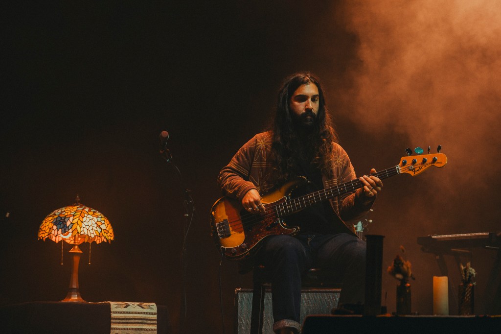 Young The Giant on stage at Red Rocks in Morrison, Colorado for their In The Open Tour.