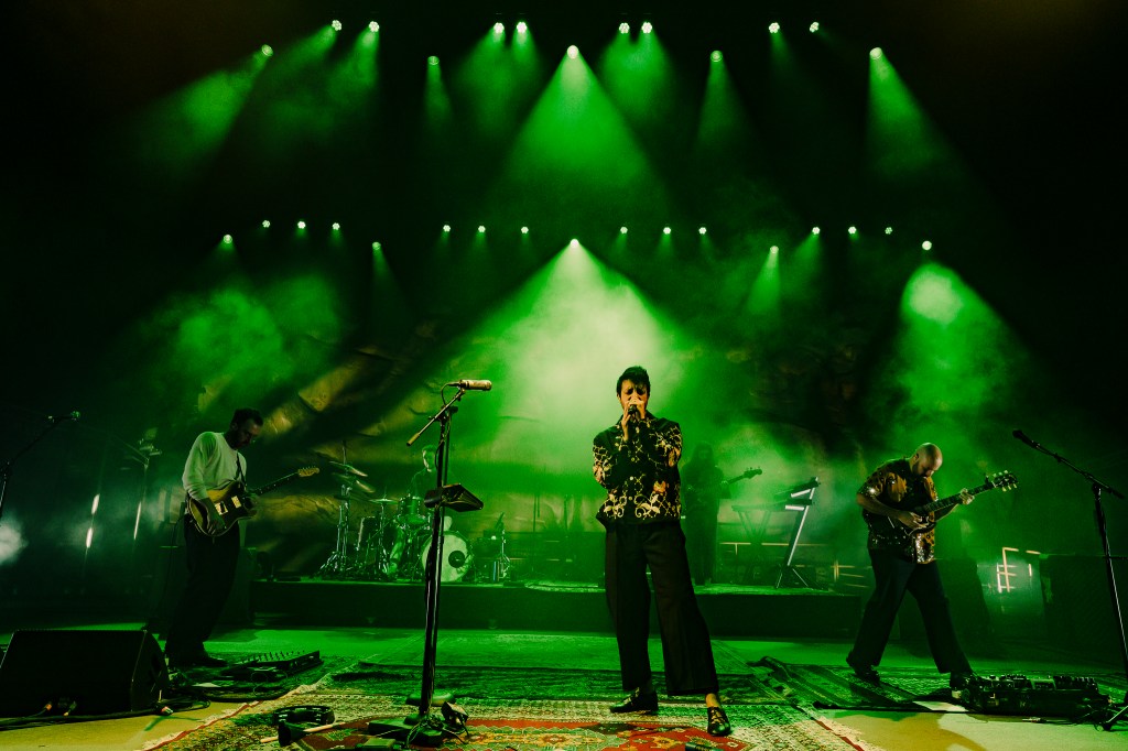 Young The Giant on stage at Red Rocks in Morrison, Colorado for their In The Open Tour.