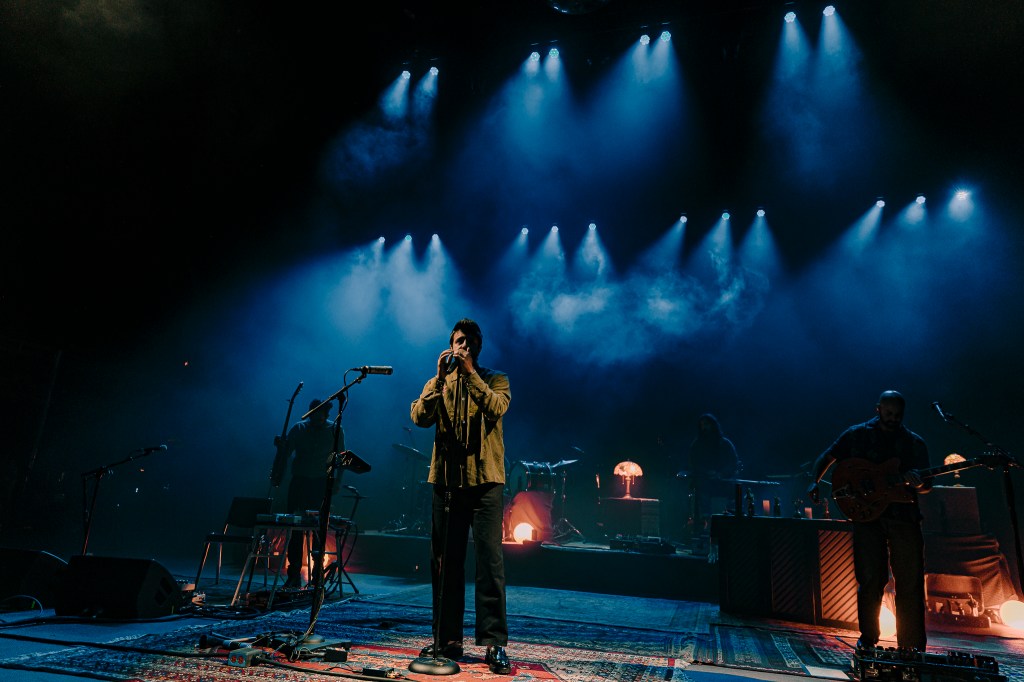 Young The Giant on stage at Red Rocks in Morrison, Colorado for their In The Open Tour.