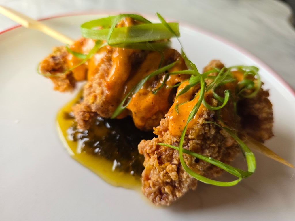 fried chicken on a stick