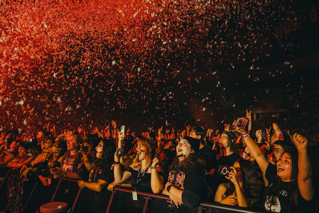 The crowd for Bring Me The Horizon at Ball Arena in Denver, Colorado.