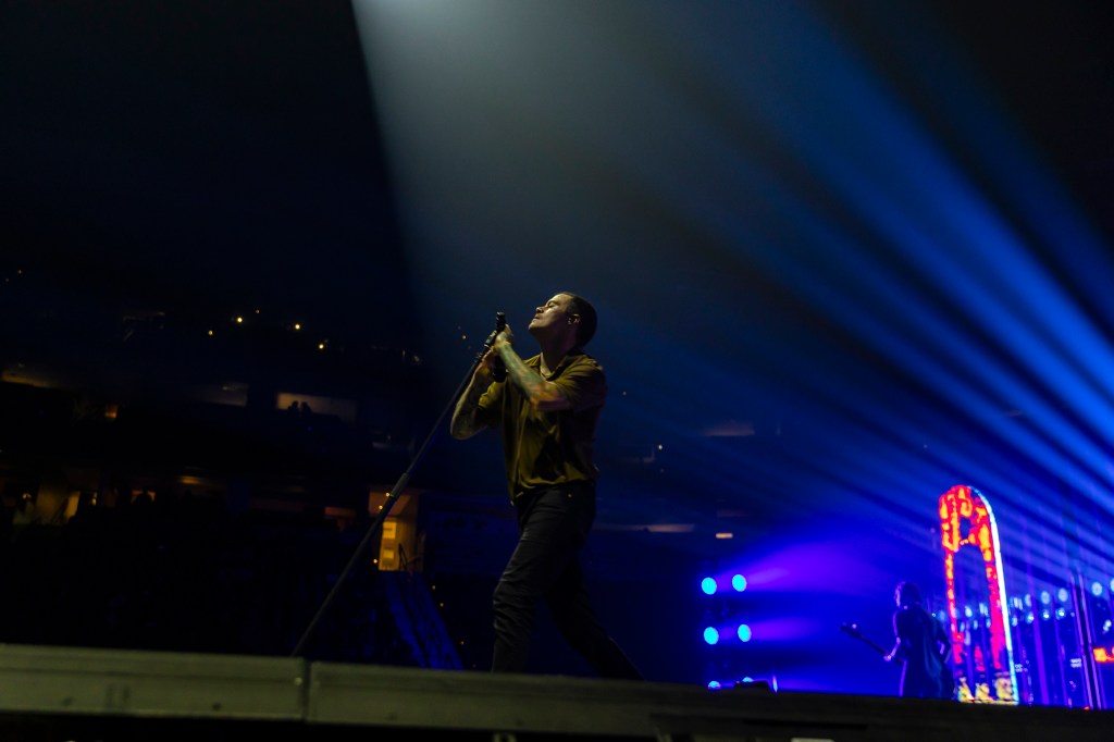 The Plot in You on stage at Ball Arena, opening for Motionless in White.