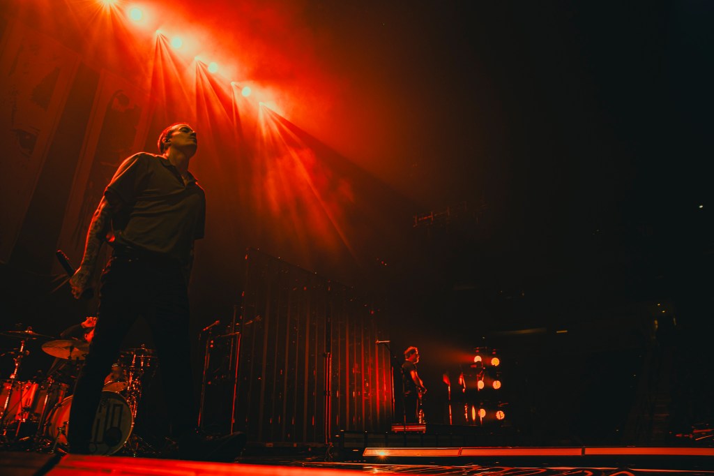 The Plot in You on stage at Ball Arena, opening for Motionless in White.