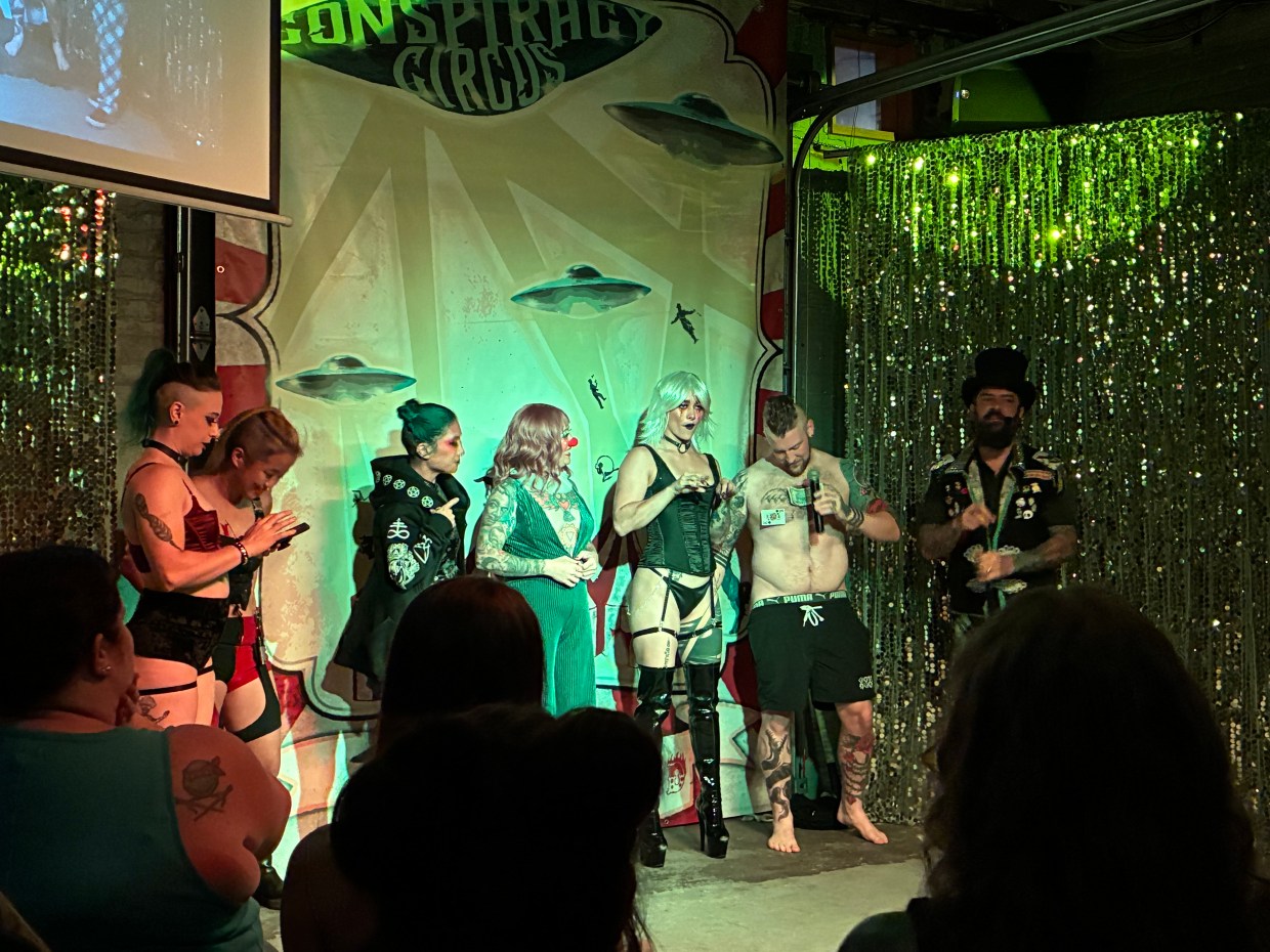 Performs stand onstage.