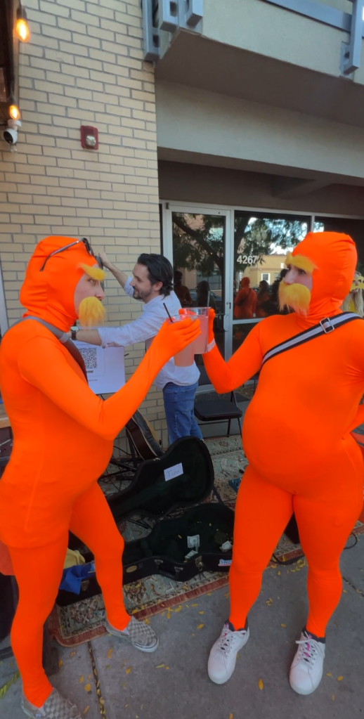 People dressed as the lorax