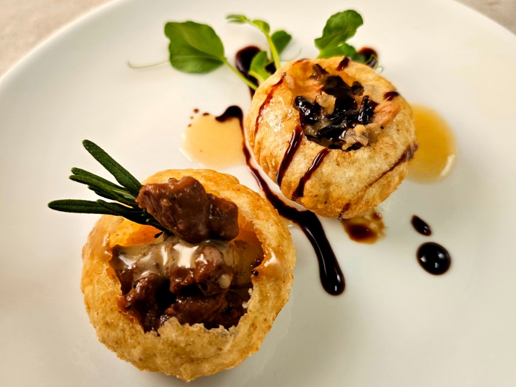 stuffed pastry shells