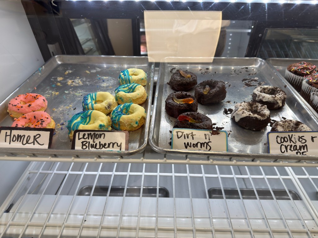 trays of gluten free donuts