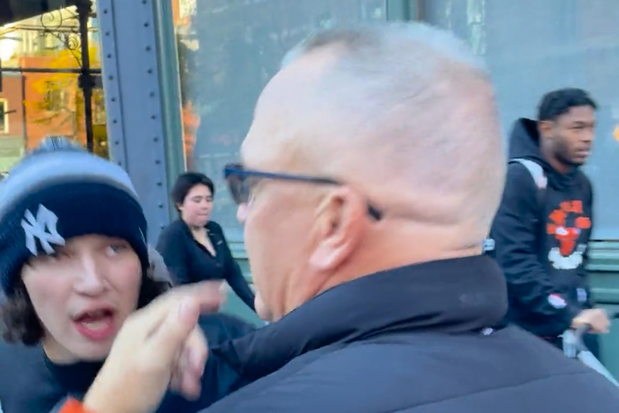 screenshot of protest video in Denver