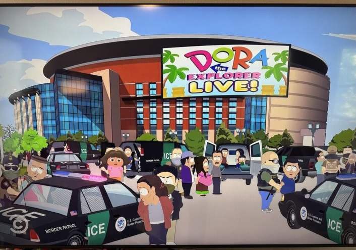 south park clip of ICE raid