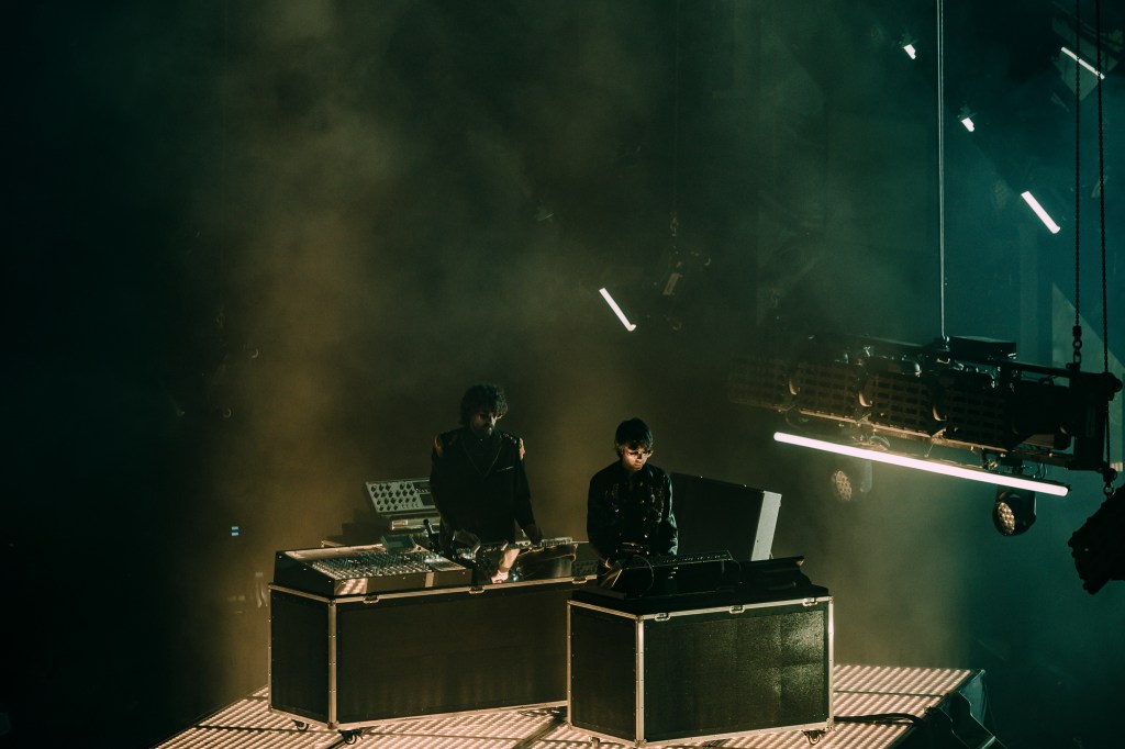 Justice performing live at Ball Arena in Denver, Colorado on Saturday, November 1, 2025.