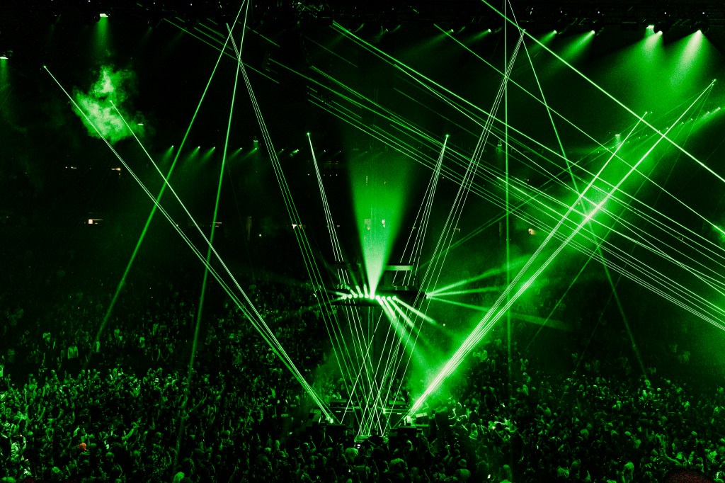 Kaytranada performing live at Ball Arena in Denver, Colorado on Saturday, November 1, 2025.