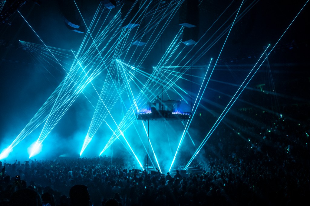 Kaytranada performing live at Ball Arena in Denver, Colorado on Saturday, November 1, 2025.