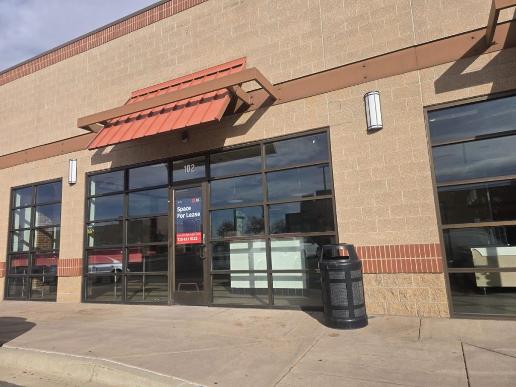 vacant space in a shopping center