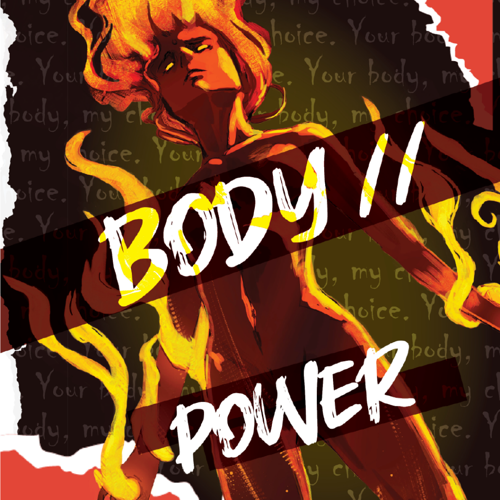 artwork that says "body // power"