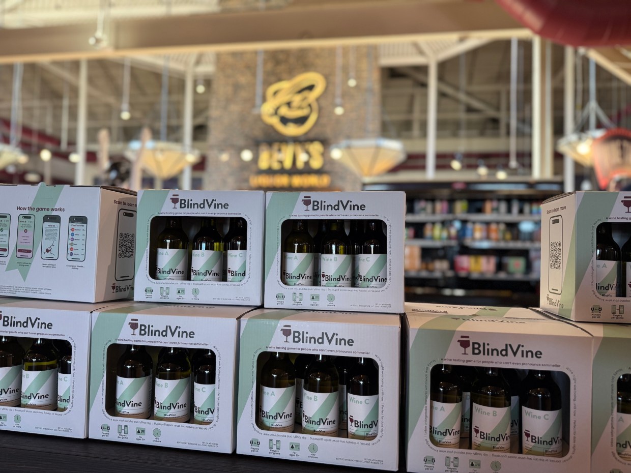 an in-story display of a wine game