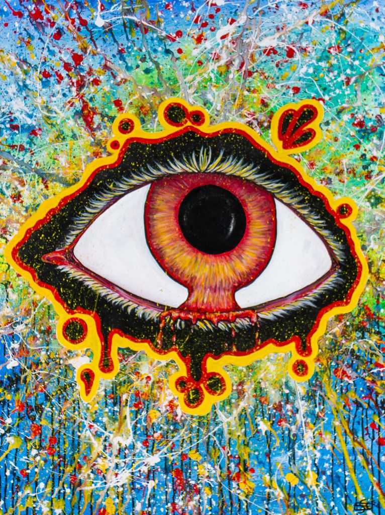 Painting of an eye.