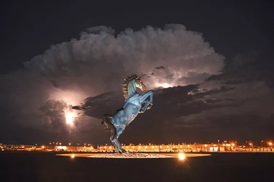 "Mustang" outside Denver International Airport.