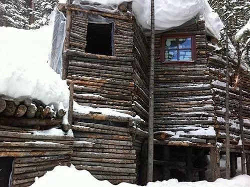 smoke shack in Breckenridge snow