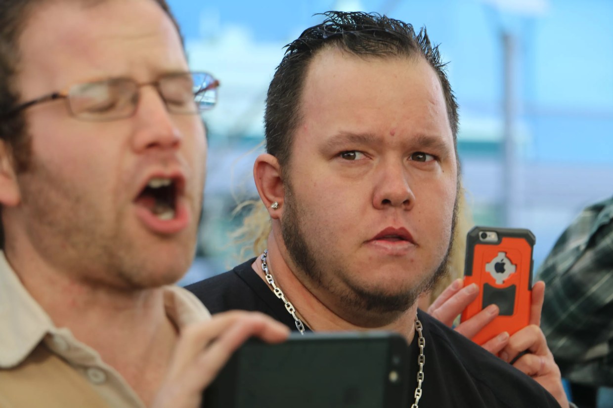 An Actor, a Tea Party Defector and a Worried Husband Join Anti-Trump Protests