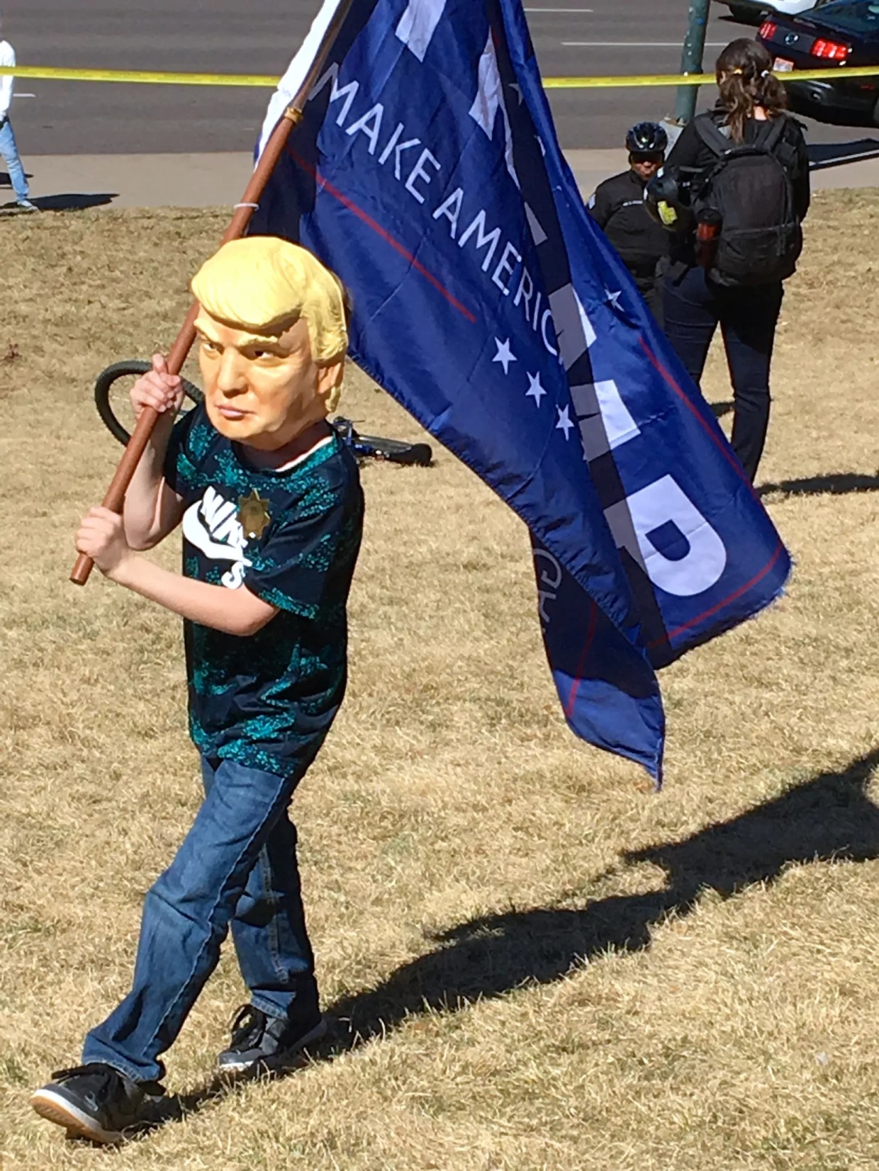 Ugly Exchange of Insults Between Trump Supporters and Protesters at Rally