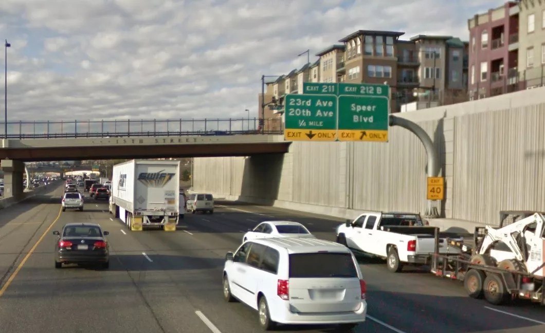 Downtown Denver highway