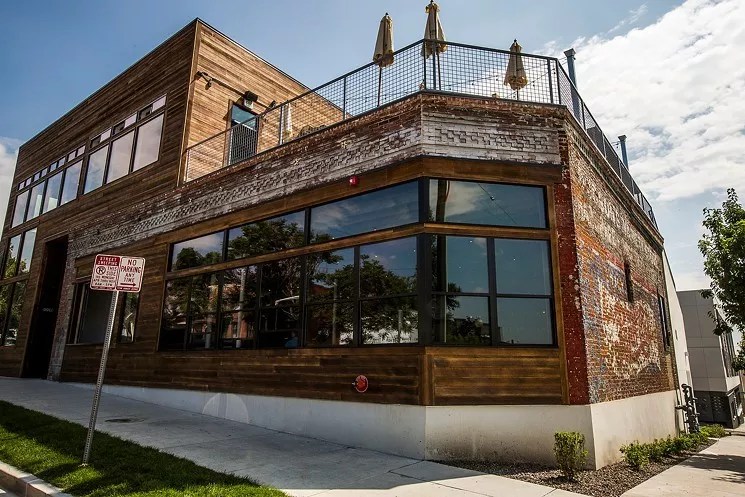 exterior of a brick building