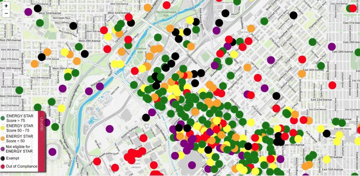 Shame Energy-Inefficient Buildings in Denver With This Map!