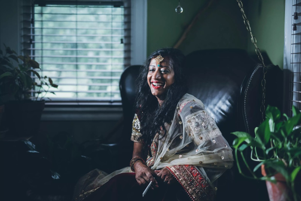 Scientist Tokes Up on Her Wedding Day