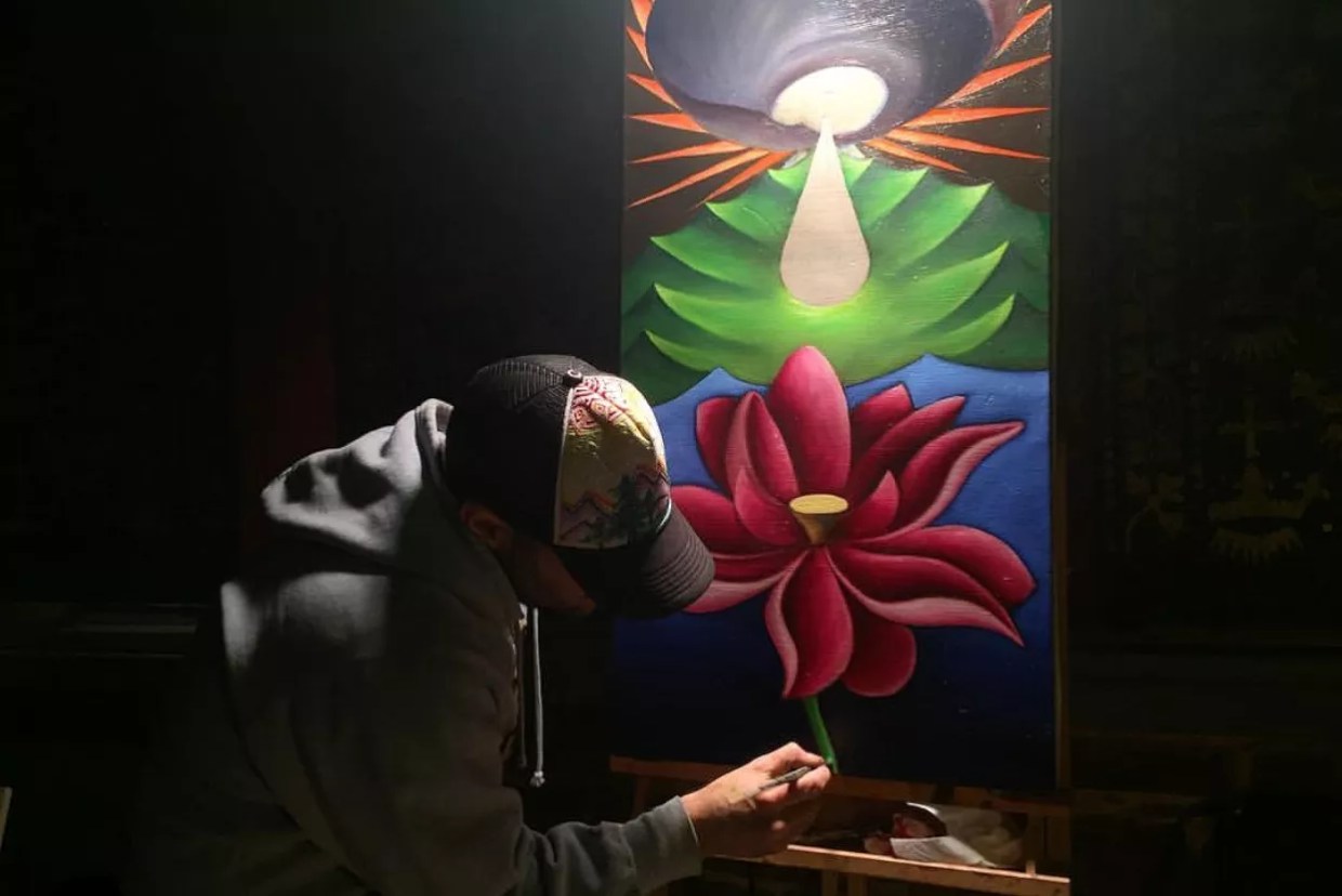 Denver Artist Nick Scotella Shows How Painting EDM Brings Out More Color