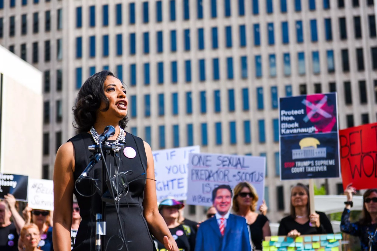 Deborah Ramirez Gives Former Boss Permission to Describe Her Character During Protest