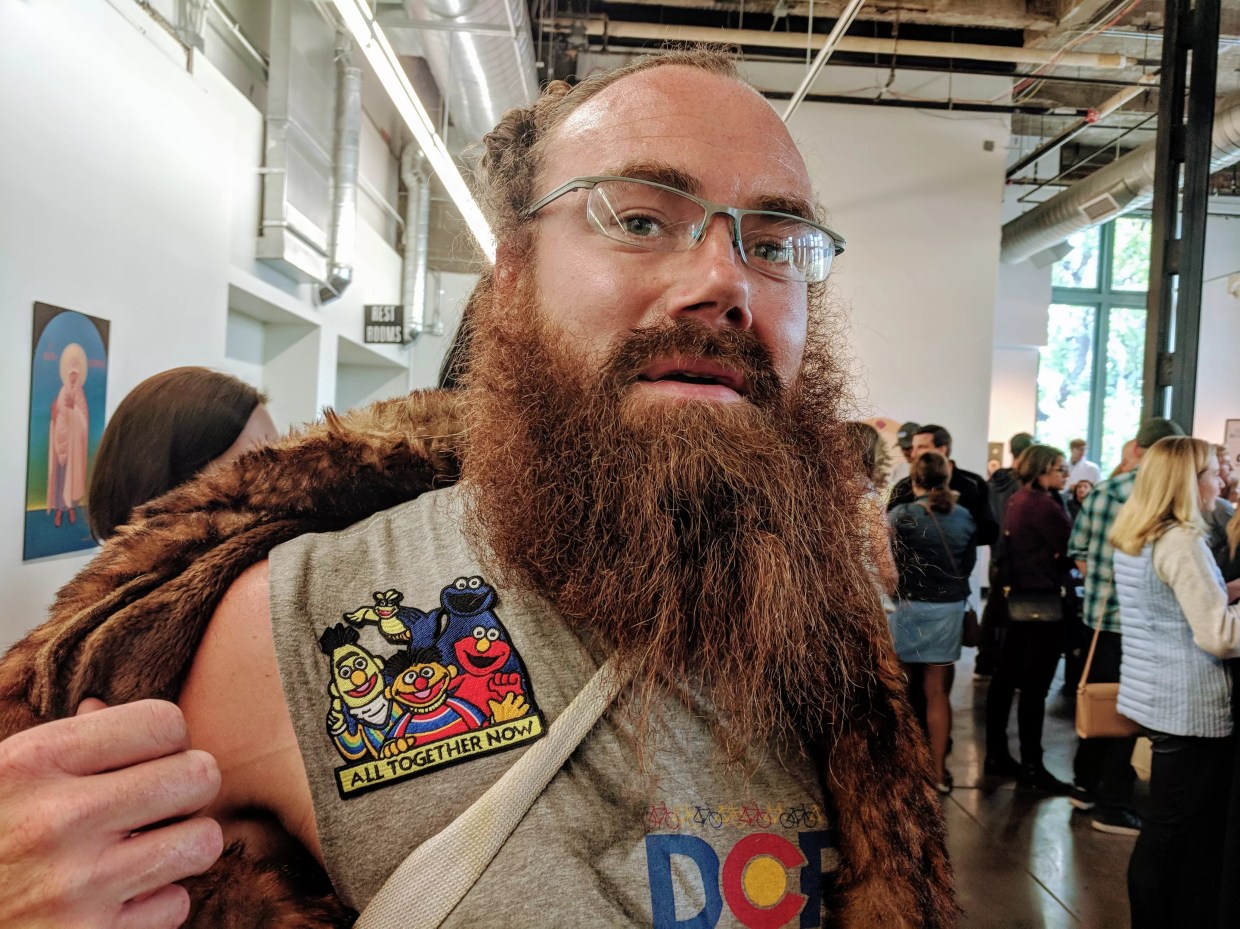 Artist Kenneth Wheeler Spotted in Fur at Feast