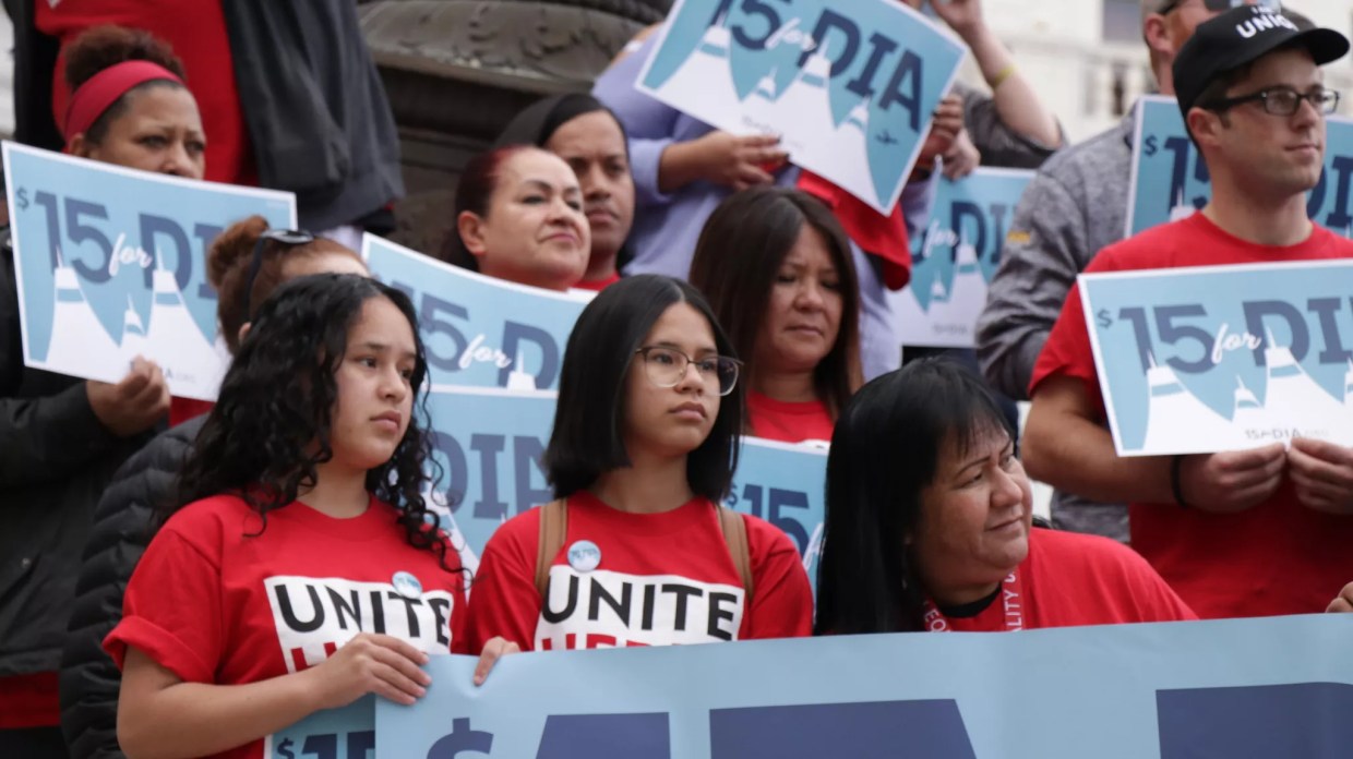 United Airlines Catering Workers Unionize and DIA $15 Minimum Wage Advances