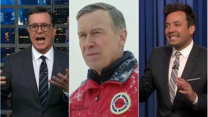 Jimmy Fallon and Stephen Colbert Kick Hick When He’s Down and Out