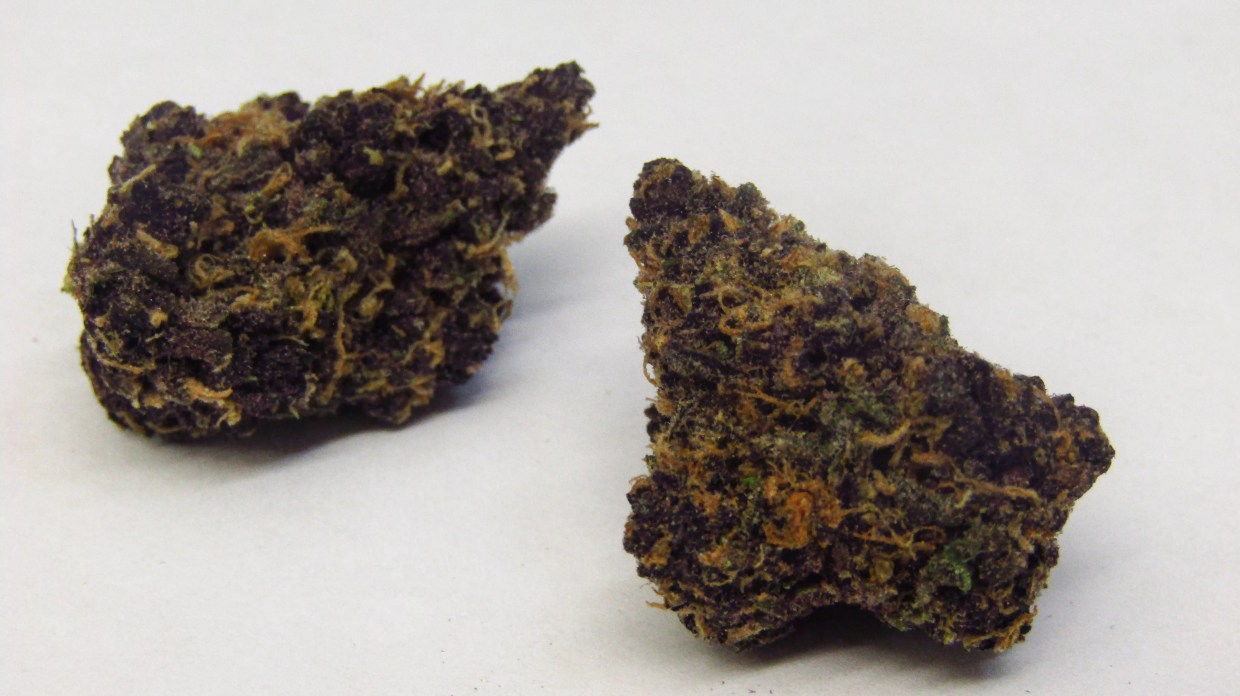 Cherry Hills is a very purple, high-CBD strain