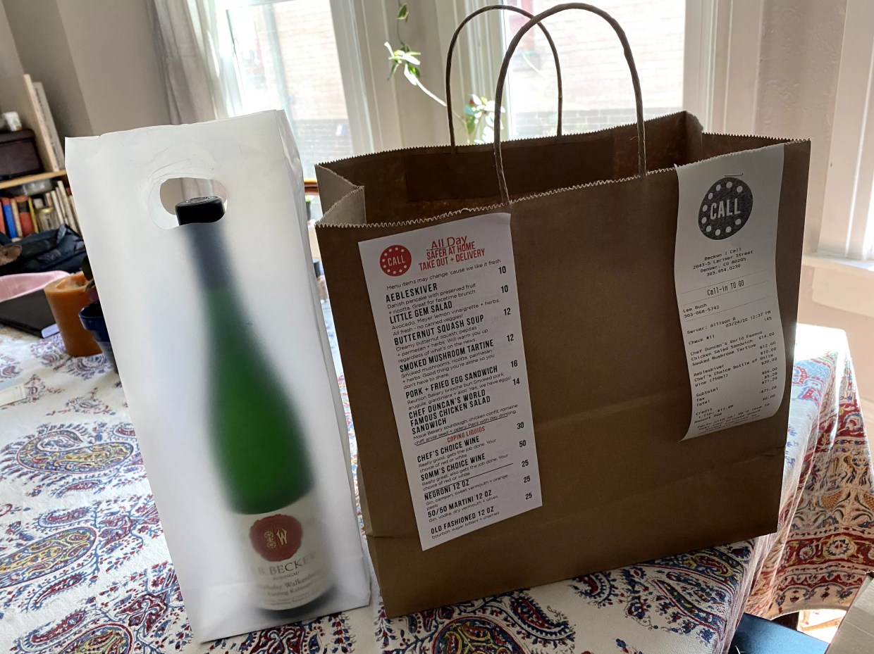 Happy Hour at Home With Takeout and Wine From Call