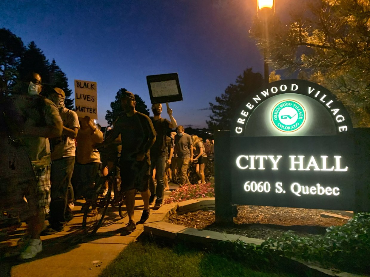 Musicians Sound Off at Greenwood Village Protest Last Night
