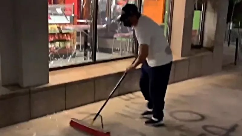 Homeless Coalition Building Damaged During Cops Clash