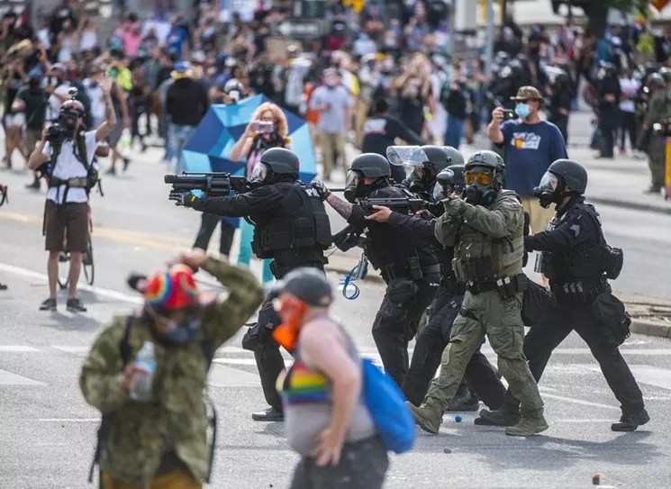 Claim: Denver Police Busting Protesters for Protecting Themselves