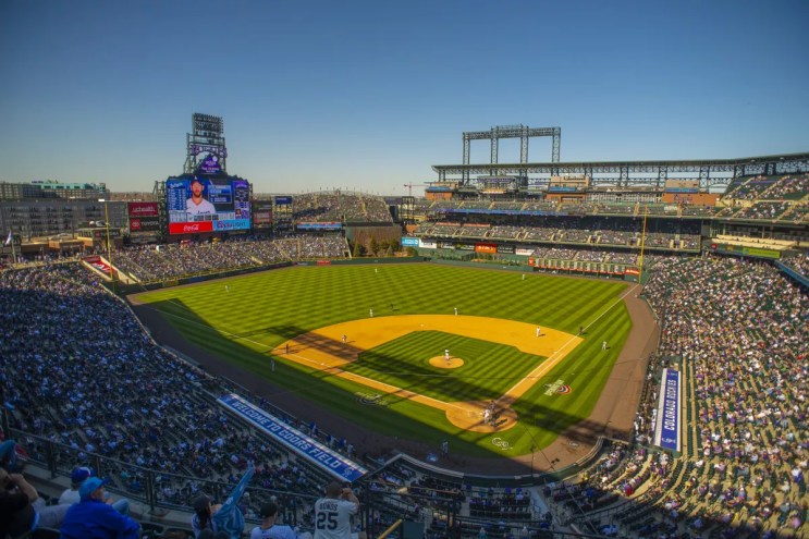 Coors Field in downtown Denver, home of the Colorado Rockies