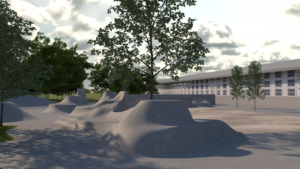 Skateboard-Park-Inspired Art (and Flood Mitigation) Arrives at TAXI